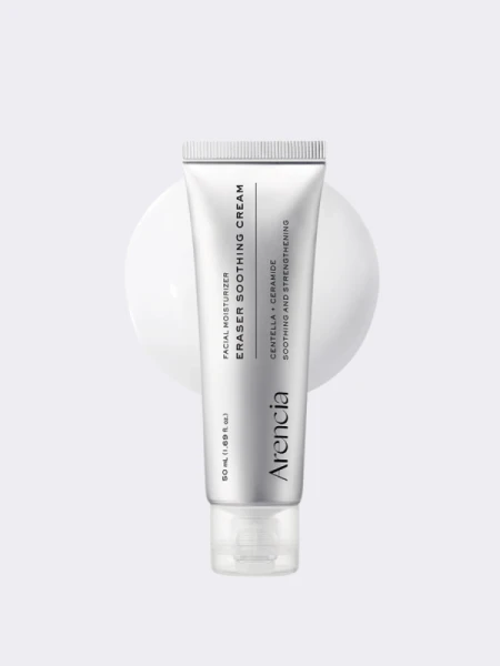Успокаивающий крем для лица с экстрактом центеллы и керамидами Arencia Eraser Soothing Cream