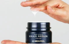 Разглаживающий премиум крем с муцином улитки и золотом MEDI-PEEL 24K Gold Snail Repair Cream