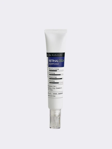 Обновляющая ампульная сыворотка с ретиналем и экстрактом центеллы Derma Factory Retinal Cica Ampoule Обновляющая ампульная сыворотка с ретиналем и экстрактом центеллы Derma Factory Retinal Cica Ampoule