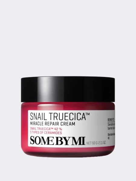 Крем с муцином чёрной улитки Some By Mi Snail Truecica Miracle Repair Cream Крем с муцином чёрной улитки Some By Mi Snail Truecica Miracle Repair Cream