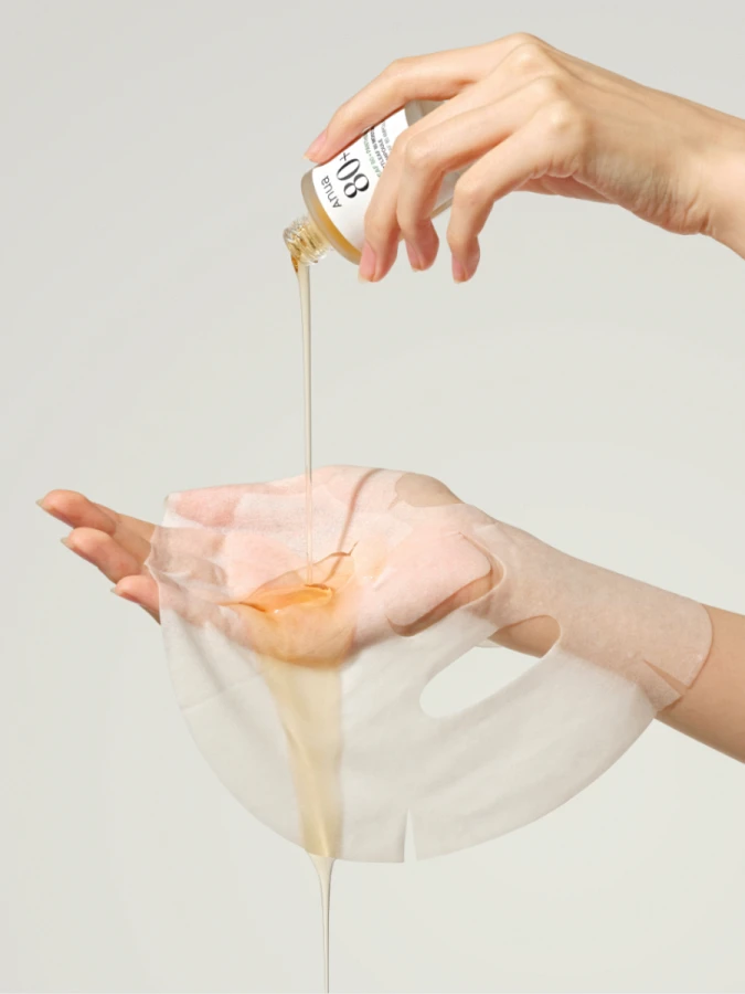 Ампульная тканевая маска для лица с экстрактом хауттюйнии ANUA Heartleaf 80% Soothing Ampoule Mask