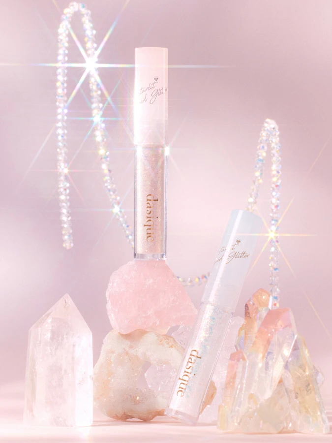 Жидкие декоративные блёстки для век Dasique Starlit Jewel Liquid Glitter #01 Frozen Gold