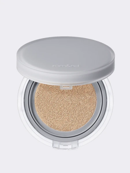 Тональный кушон с матовым финишем в натуральном бежевом оттенке rom&nd Nu Zero Cushion 03 Natural 21 SPF24 PA++ Тональный кушон с матовым финишем в натуральном бежевом оттенке rom&nd Nu Zero Cushion 03 Natural 21 SPF24 PA++