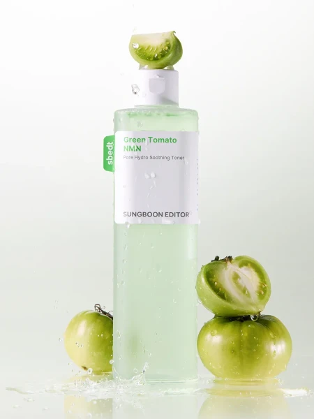 Ампульный тонер с экстрактом зелёного томата Sungboon Editor Green Tomato NMN Pore Hydro Soothing Toner