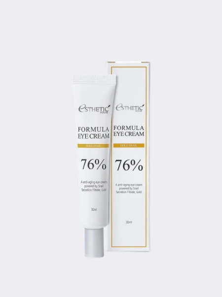 Крем для век с муцином улитки и золотом ESTHETIC HOUSE Gold Snail Formula Eye Cream Крем для век с муцином улитки и золотом ESTHETIC HOUSE Gold Snail Formula Eye Cream