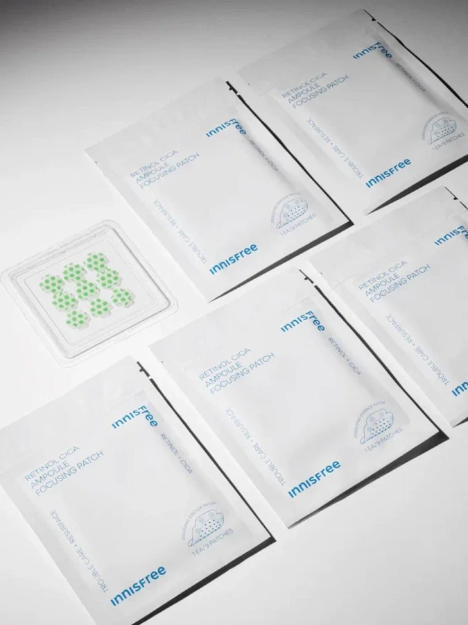 Патчи против воспалений с ретинолом и экстрактом центеллы innisfree Retinol Cica Focusing Patch