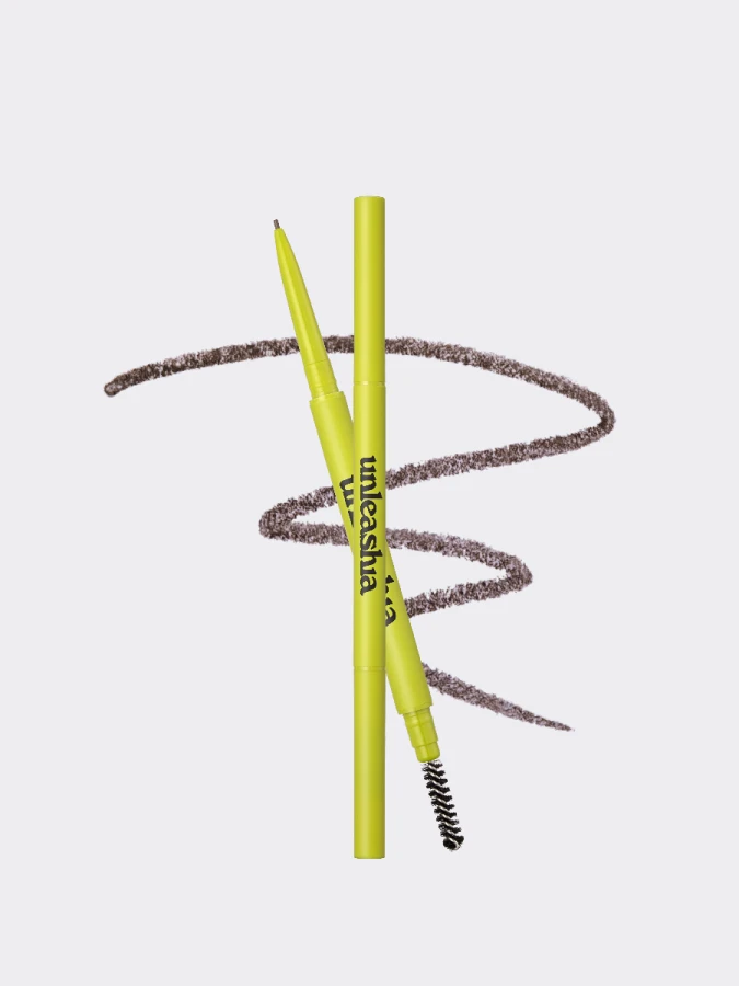 Тонкий карандаш для бровей UNLEASHIA Shaper Defining Eyebrow Pencil N°2 Kraft Brown