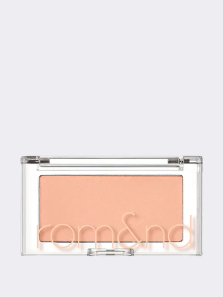 Мягкие спрессованные румяна в тёплом персиковом оттенке rom&nd Better Than Cheek C01 Peach Chip