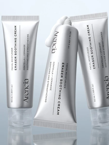 Успокаивающий крем для лица с экстрактом центеллы и керамидами Arencia Eraser Soothing Cream