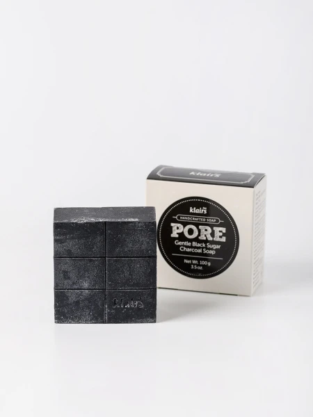 Мыло для сужения пор с древесным углём Dear, Klairs Gentle Black Sugar Charcoal Soap Мыло для сужения пор с древесным углём Dear, Klairs Gentle Black Sugar Charcoal Soap