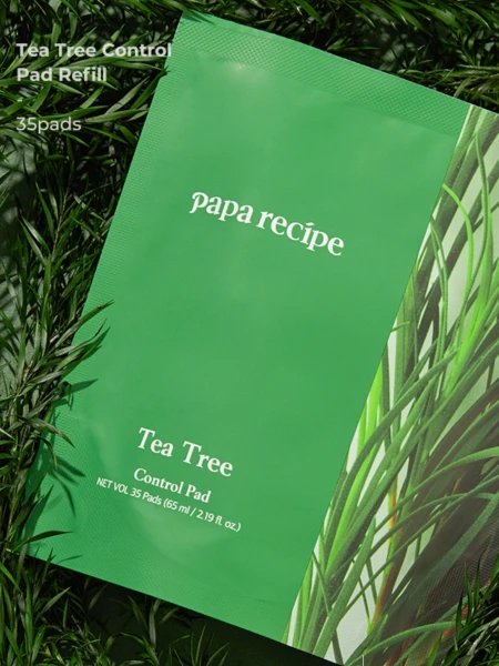 Успокаивающие тонер-пэды для лица с экстрактом чайного дерева Papa Recipe Tea Tree Control Pad Refill Успокаивающие тонер-пэды для лица с экстрактом чайного дерева Papa Recipe Tea Tree Control Pad Refill