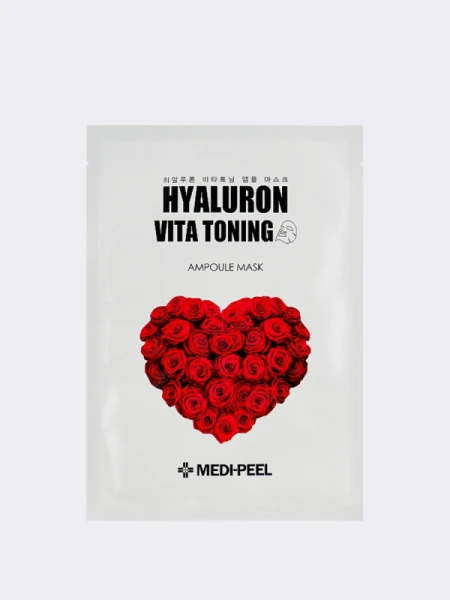 Тонизирующая тканевая маска с экстрактом розы и пептидами MEDI-PEEL Vita Toning Ampoule Mask Тонизирующая тканевая маска с экстрактом розы и пептидами MEDI-PEEL Vita Toning Ampoule Mask