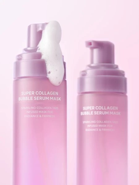 Пузырьковая маска-сыворотка с коллагеном и ПДРН Arocell Super Collagen Bubble Serum Mask
