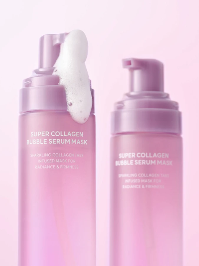 Пузырьковая маска-сыворотка с коллагеном и ПДРН Arocell Super Collagen Bubble Serum Mask