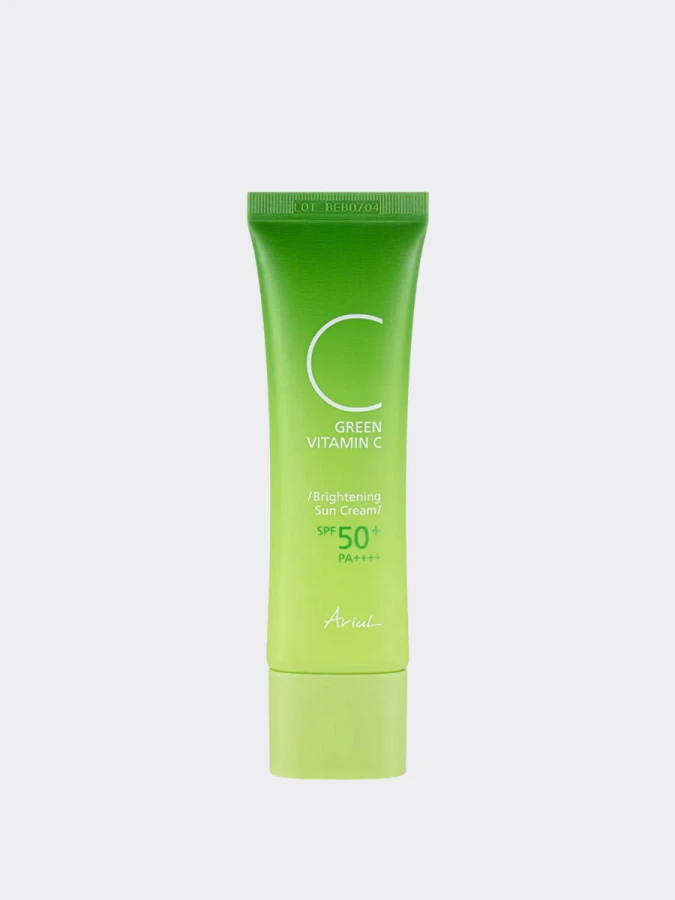Осветляющий солнцезащитный крем для лица с витамином С Ariul Green Vitamin C Brightening Sun Cream