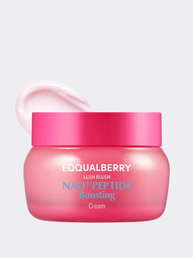 Разглаживающий крем для лица с пептидами EQQUALBERRY NAD+ Peptide Boosting Cream