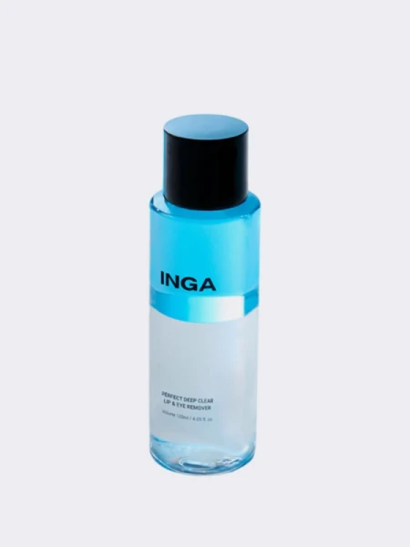 Двухфазная жидкость для снятия макияжа INGA Perfect Deep Clear Lip&Eye Remover