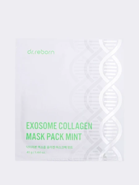 Восстанавливающая гидрогелевая маска с экзосомами и коллагеном DR.REBORN Exosome Collagen Mask Pack Mint