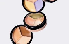 Палетка кремовых корректоров The Saem Cover Perfection Triple Pot Concealer 05 Dark Up Beige