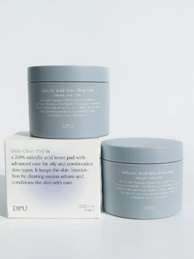 Отшелушивающие тонер-пэды для лица с салициловой кислотой 2% DPU Salicylic Acid Skin Clear Pad