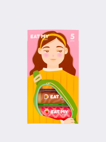 Набор питательных бальзамов для губ "Сладкая Любовь" Eat My Balm Set Sweet Love