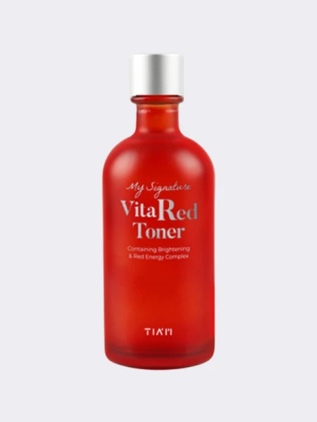 Антиоксидантный тонер для сияния кожи с комплексом витаминов TIAM MY Signature Vita Red Toner Антиоксидантный тонер для сияния кожи с комплексом витаминов TIAM MY Signature Vita Red Toner