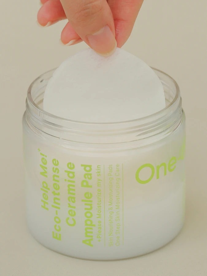 Укрепляющие ампульные тонер-пэды с керамидами One-Day's You Help Me Eco-Intense Ceramide Ampoule Pad