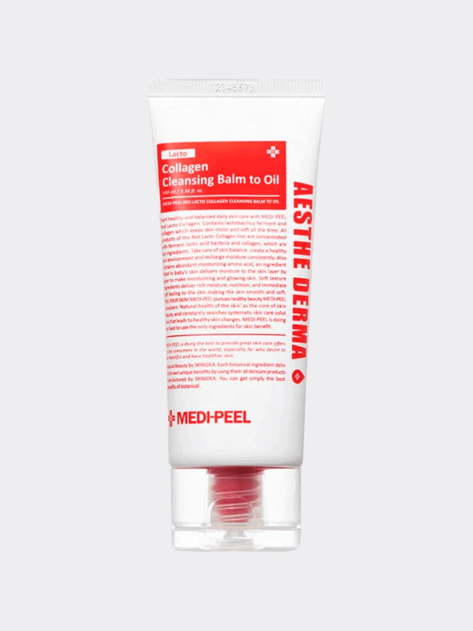 Гидрофильный бальзам с коллагеном и лактобактериями MEDI-PEEL Lacto Collagen Cleansing Balm to Oil