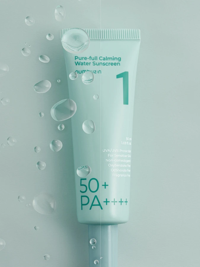 Успокаивающий солнцезащитный флюид Numbuzin No.1 Clear Filter Sun Essence SPF50+ PA++++