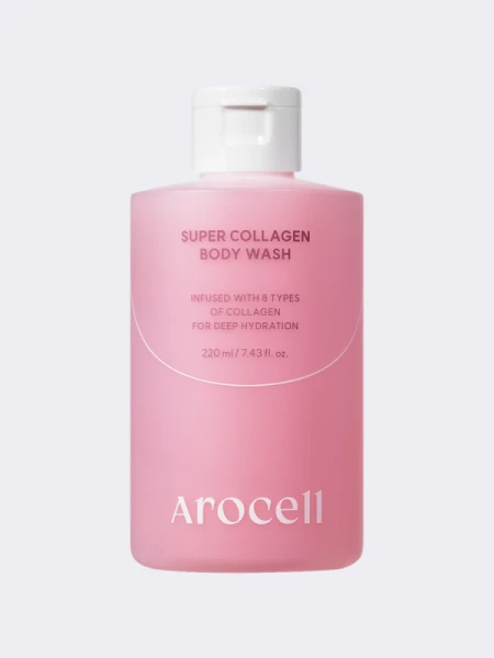 Гель для душа с ПДРН и кислотами Arocell Super Collagen Body Wash