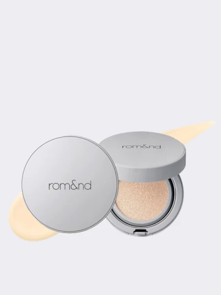 Тональный кушон с нейтральным финишем в светло-бежевом оттенке rom&nd Zero Cushion 02 Natural 21 SPF20 PA++ Тональный кушон с нейтральным финишем в светло-бежевом оттенке rom&nd Zero Cushion 02 Natural 21 SPF20 PA++