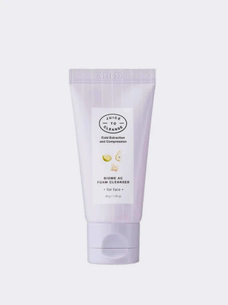 МИНИ Очищающая пенка для умывания с бифидобактериями Juice To Cleanse Biome AC Foam Cleanser МИНИ Очищающая пенка для умывания с бифидобактериями Juice To Cleanse Biome AC Foam Cleanser
