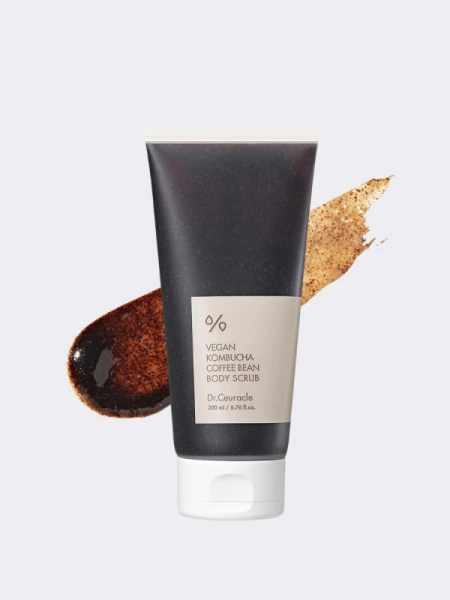 Веганский кофейный скраб для тела с комбучей Dr.Ceuracle Vegan Kombucha Coffee Bean Body Scrub