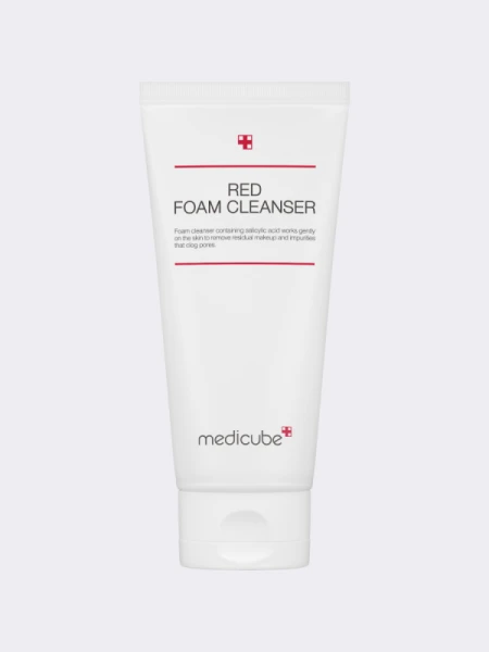 Противовоспалительная пенка для умывания с салициловой кислотой Medicube Red Foam Cleanser Противовоспалительная пенка для умывания с салициловой кислотой Medicube Red Foam Cleanser