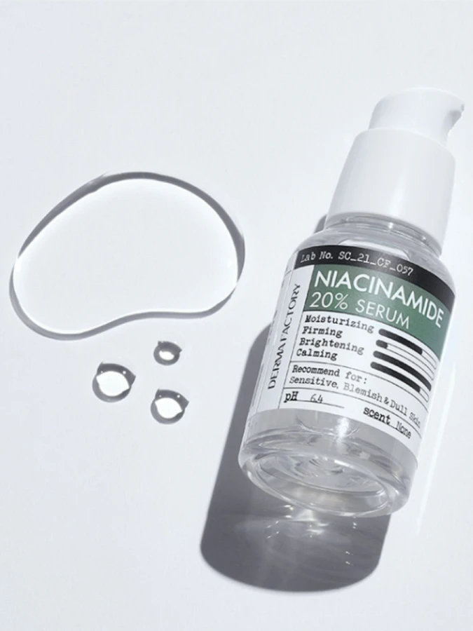 Успокаивающая сыворотка для лица с ниацинамидом Derma Factory Niacinamide 20% Serum