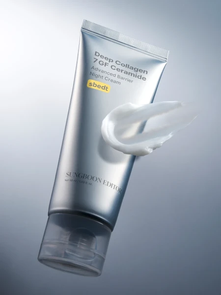 Ночной восстанавливающий крем с керамидами и ретинолом Sungboon Editor Deep Collagen 7GF Ceramide Advanced Barrier Night Cream