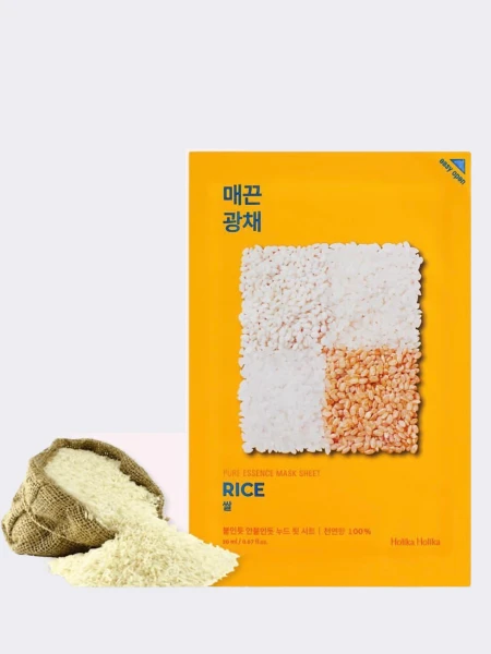 Осветляющая тканевая маска с экстрактом риса Holika Holika Pure Essence Mask Sheet Rice Осветляющая тканевая маска с экстрактом риса Holika Holika Pure Essence Mask Sheet Rice