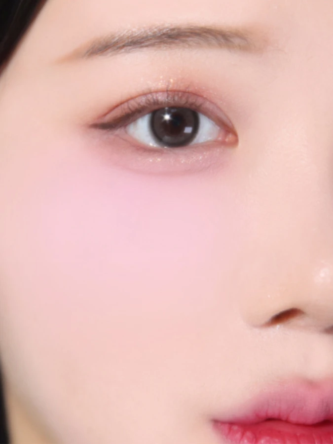 Мягкие румяна с сияющим финишем в молочно-лиловом оттенке The Saem Jelly Blusher PP01 Milky Mauve