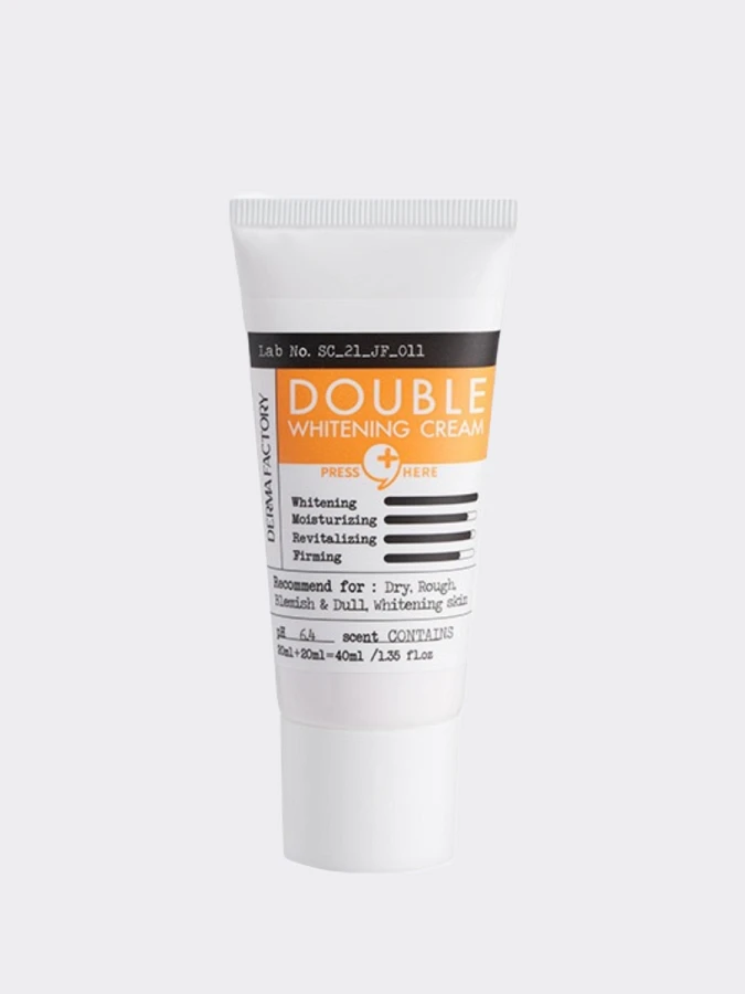 Двойной осветляющий крем для лица с экстрактом облепихи Derma Factory Double Whitening Cream