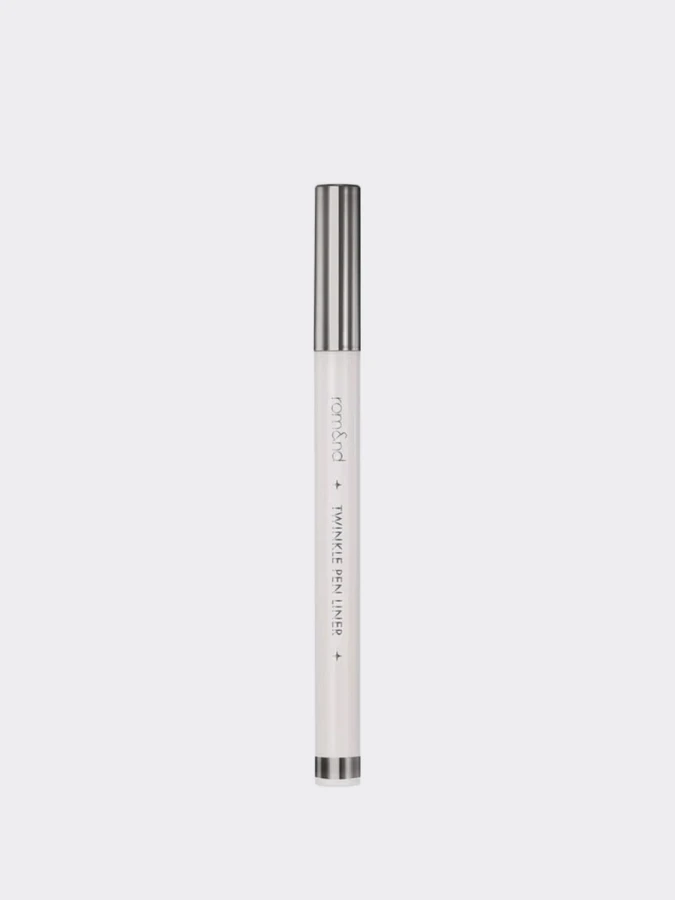 Сияющая подводка для век в пепельном оттенке rom&nd Twinkle Pen Liner 04 Midnight Ash