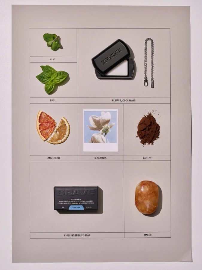 Твёрдый парфюм со свежим цитрусовым ароматом BRAYE Scented Balm Blue Jean