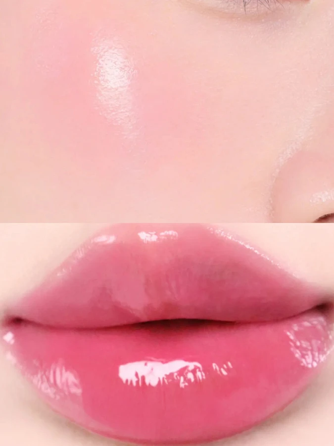 Набор: Оттеночное желе для губ и щёк + брелок fwee Lip&Cheek Glowy Jelly Pot JP02 Lolly Keyring Set