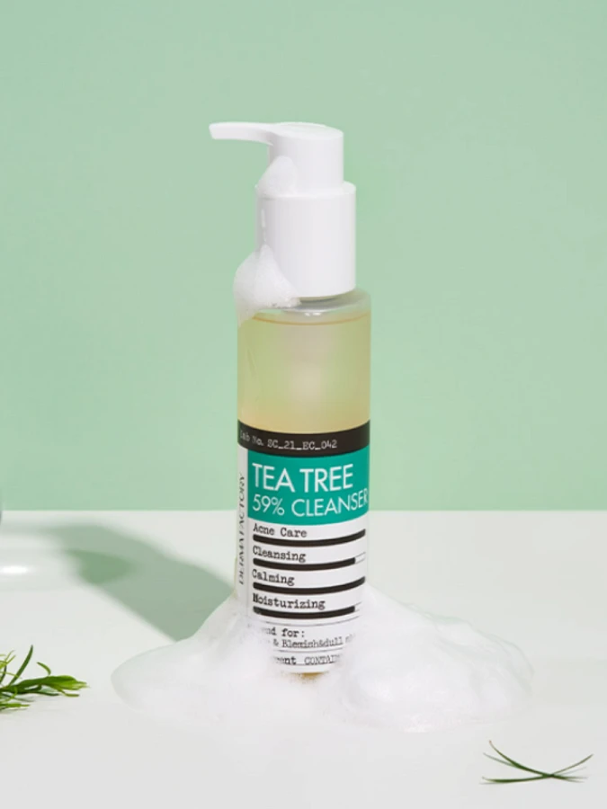 Гель для умывания с экстрактом чайного дерева Derma Factory Tea Tree 59% Gel Cleanser