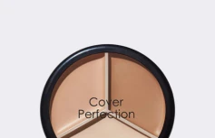 Палетка кремовых корректоров для контуринга The Saem Cover Perfection Triple Pot Concealer 02 Contour Beige