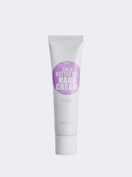 Питательный крем для рук с маслом ши и ароматом мускуса Derma Factory Shea Butter 10% Hand Cream Pure Musk Питательный крем для рук с маслом ши и ароматом мускуса Derma Factory Shea Butter 10% Hand Cream Pure Musk