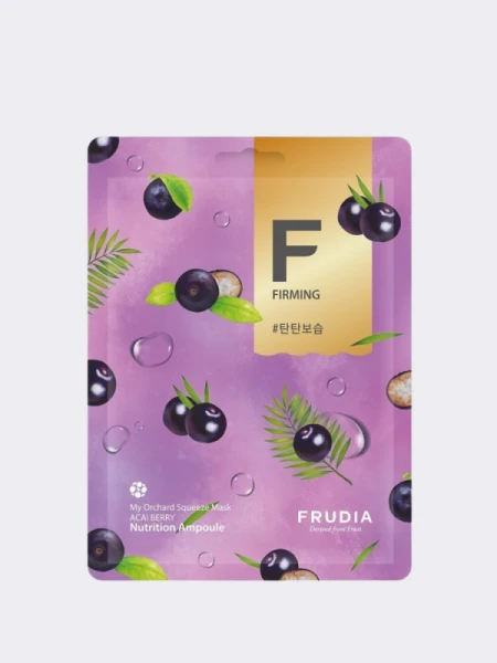 Укрепляющая тканевая маска с ягодами асаи FRUDIA My Orchard Squeeze Mask Acai Berry