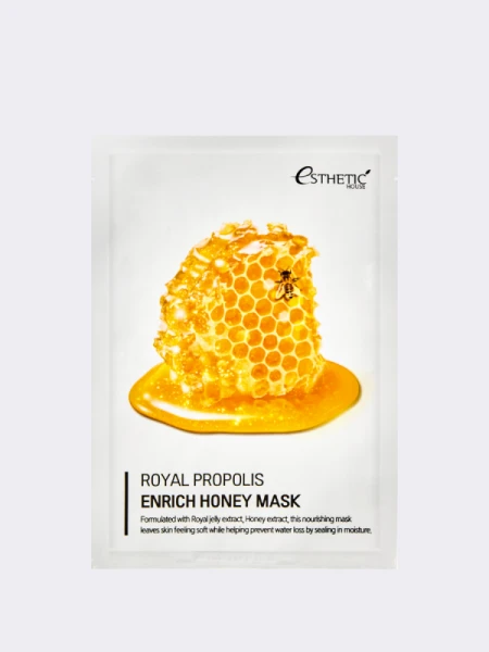 Тканевая маска для лица с медом и прополисом ESTHETIC HOUSE Royal Propolis Enrich Honey Mask Тканевая маска для лица с медом и прополисом ESTHETIC HOUSE Royal Propolis Enrich Honey Mask