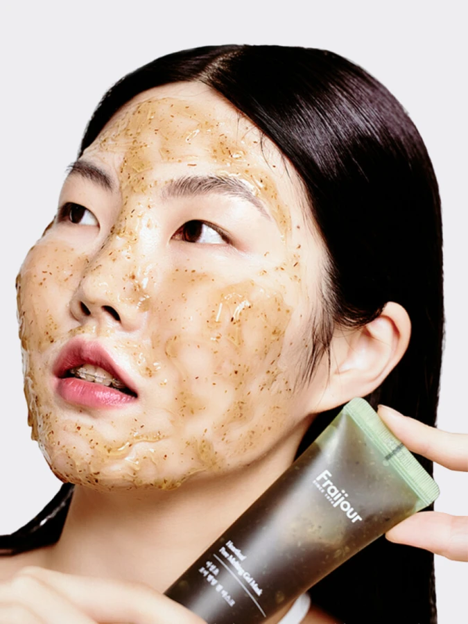 Очищающая гелевая маска для лица с экстрактом хауттюйнии Fraijour Heartleaf Pore Melting Gel Mask