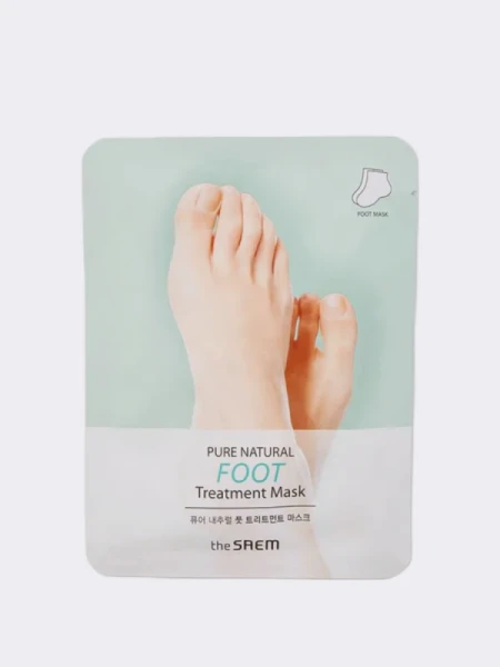 Увлажняющая маска-носочки для ног The Saem Pure Natural Foot Treatment Mask Увлажняющая маска-носочки для ног The Saem Pure Natural Foot Treatment Mask