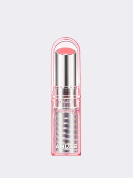 Увлажняющий оттеночный бальзам для губ в ярком персиковом оттенке AMUSE Dew Balm 02 Boksoonga Balm